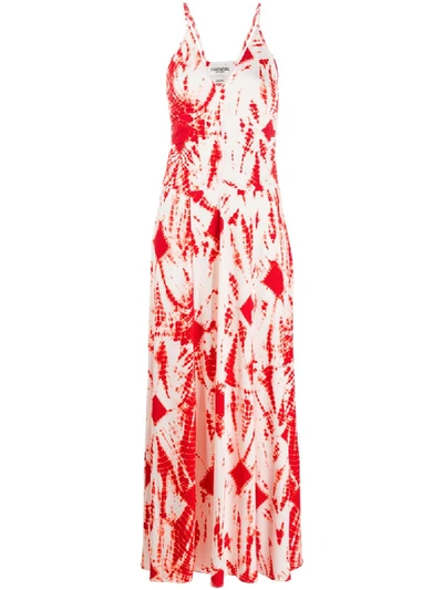 Essentiel Antwerp Tie-dye Print Dress In Red