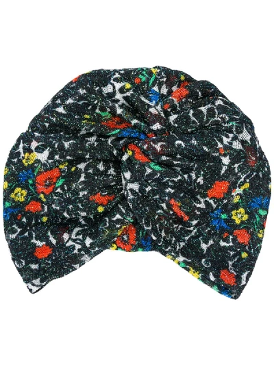 Missoni Embroidered Turban In Black