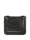 PHILIPP PLEIN STUDDED LOGO CROSSBODY BAG