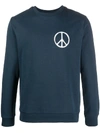 APC PEACE PRINT LONG SLEEVE SWEATSHIRT