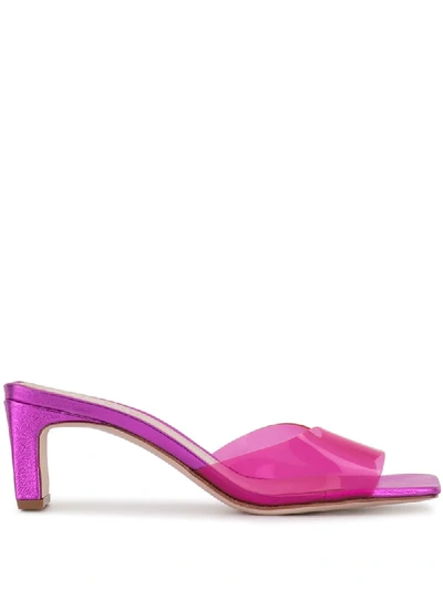Schutz Open Toe 63mm Sandals In Pink
