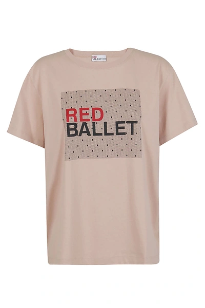 Red Valentino Red Ballet T-shirt In Rosa