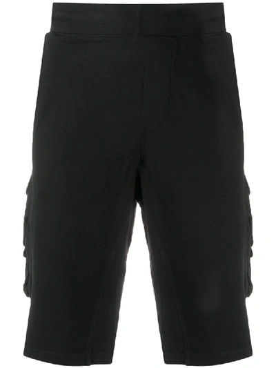 C.p. Company Multi-pocket Track Shorts In Black