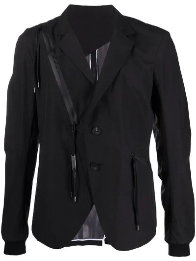 Army Of Me Asymmetric Blazer In Black