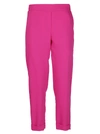 P.a.r.o.s.h Fuchsia High Waisted Trousers In Fuxia