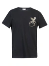 Alexander Mcqueen Dragon Patch Embellished T-shirt In Black