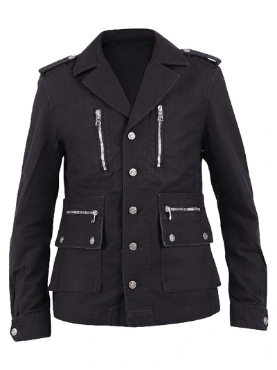Balmain Branded Jacket In Noir