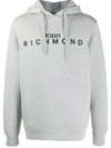 JOHN RICHMOND LOGO PRINTED PULLOVER HOODIE