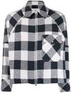 WOOLRICH CHECK PRINT PEACOAT