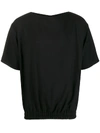 Alchemy Elasticated-hem T-shirt In Black