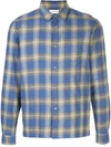 John Elliott Plaid Button-up Flannel Shirt In Blue