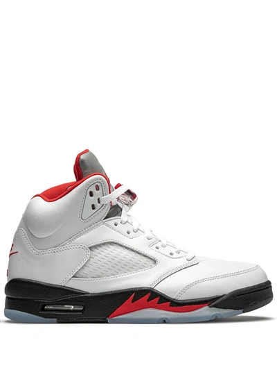 JORDAN AIR JORDAN 5 RETRO "FIRE RED SILVER TONGUE 2020" SNEAKERS