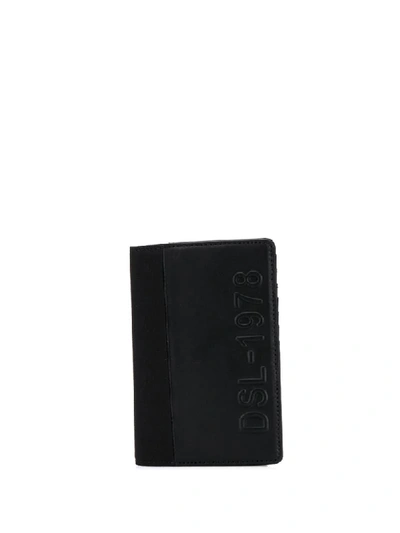 Diesel Embossed Logo Wallet In Black