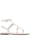 VALENTINO GARAVANI ROCKSTUD FLAT SANDALS