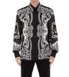 DOLCE & GABBANA BLACK BANDANA SHIRT,11295302