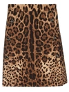 DOLCE & GABBANA LEOPARD SKIRT,11285938