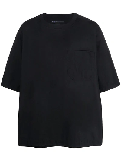 Y-3 Oversized Crew-neck T-shirt In Black