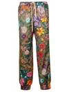 GUCCI FLORAL PRINTED TROUSERS,11284725