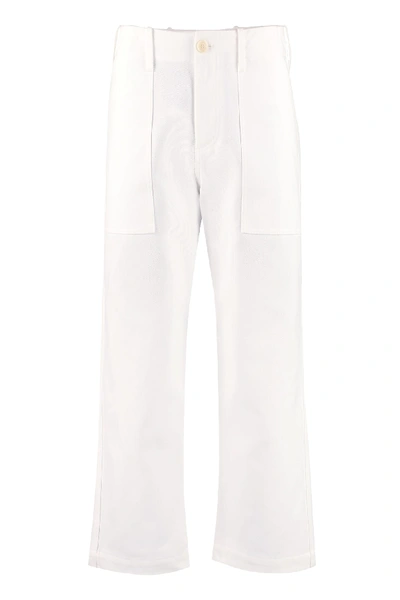 Jejia Natalia High-waist Tapered-fit Trousers In White