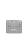 MIU MIU WOVEN COMPACT WALLET