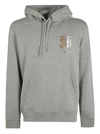 BURBERRY LOGO EMBROIDERED HOODIE,11300128