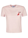 PRADA BIRTH EMBROIDERED T-SHIRT,3520AR 1WYY F00Q3