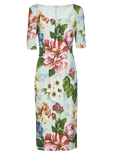 Dolce & Gabbana Floral Printed Dress In Multicolor