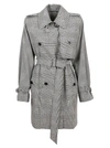 MAX MARA PRINCE OF WALES COTTON TRENCH,11302997