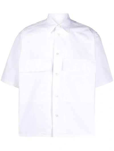 Jil Sander Short Sleeved Shirt In White