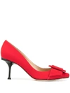 Sergio Rossi Sr Milano Mia Pumps In Red