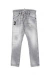 Dsquared2 Kids Jeans With Application In Grey