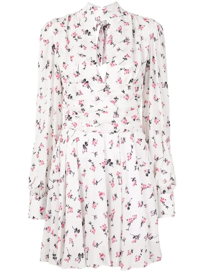 Brognano Floral-print Mini Dress In White