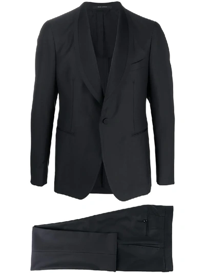 Tagliatore Two-piece Tailored Suit In Black