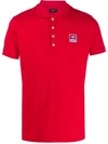 DIESEL SHORT-SLEEVED LOGO PATCH POLO SHIRT