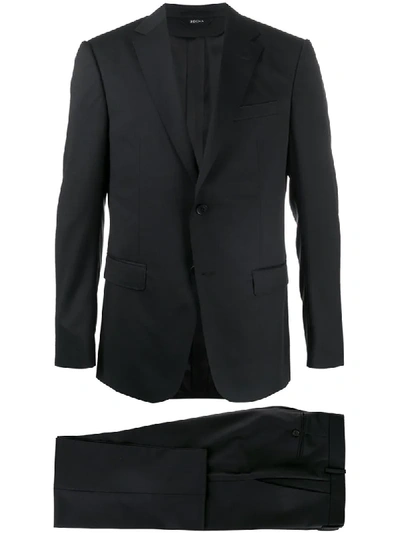 Z Zegna Two-piece Formal Suit In Black