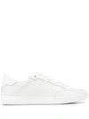Saint Laurent Andy Low-top Leather Sneakers In White