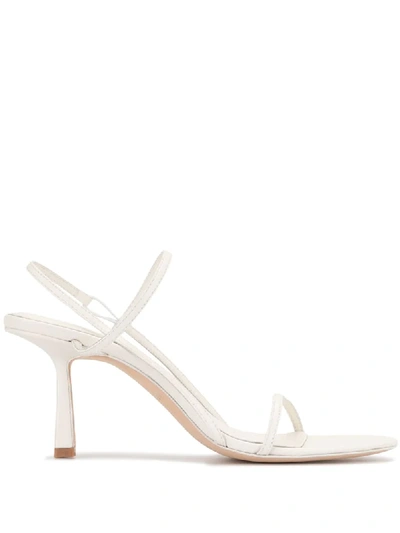 Studio Amelia Sling Back 70mm Sandals In White