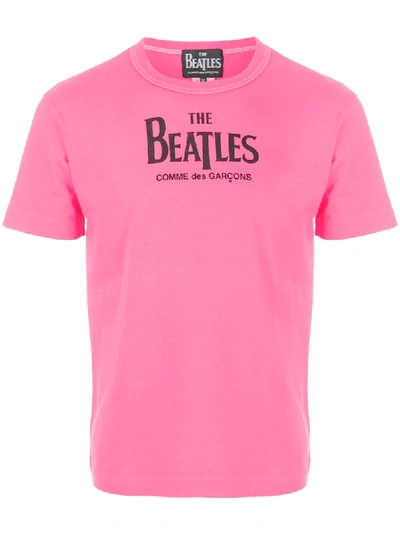 Comme Des Garçons The Beatles T-shirt In Pink