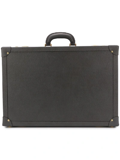 Family Affair Embossed Briefcase In Grey