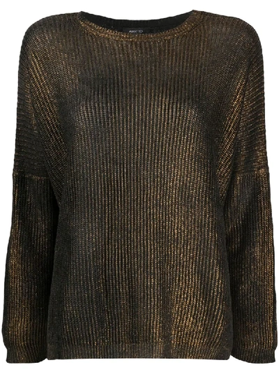 Avant Toi Ribbed-knit Jumper In Black