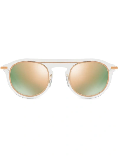 Dolce & Gabbana Display Round-frame Sunglasses In Gold