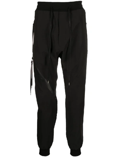 Army Of Me Zip Detail Track Trousers In Black
