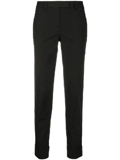Alberto Biani Low-waist Skinny Trousers In Black