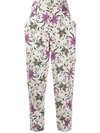 ISABEL MARANT FLORAL PRINT TAPERED TROUSERS