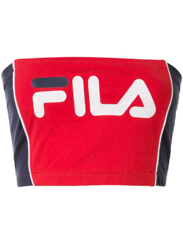 fila colour block bandeau bikini top