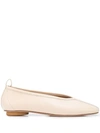 Rosetta Getty Nappa Ballerina Shoes In Neutrals