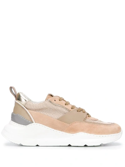 Santoni Colour-block Trainers In Neutrals