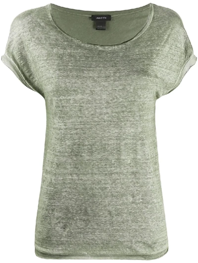 Avant Toi Scoop Neck T-shirt In Green