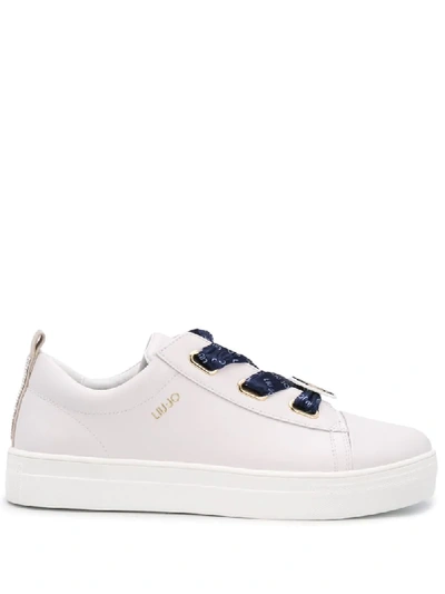 Liu •jo Platform Low-top Trainers In Neutrals