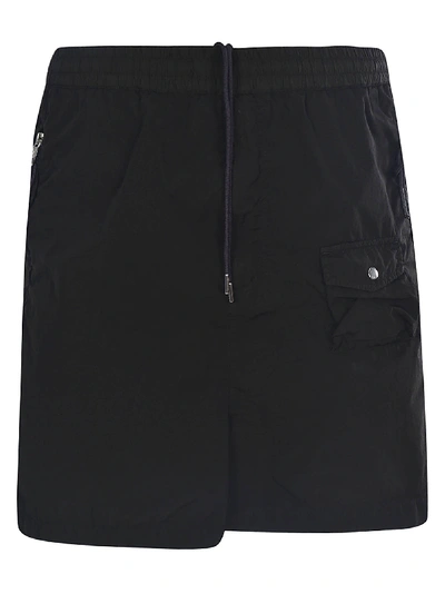Moncler Genius Baggy Zip Pocket Shorts In Nero